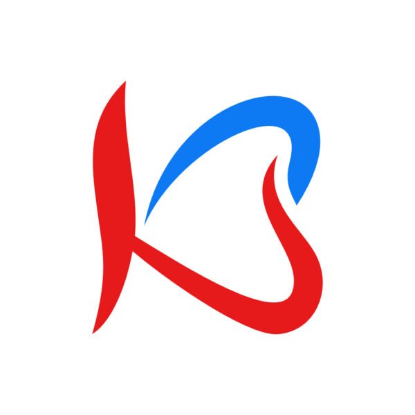 K Heart Logo Design